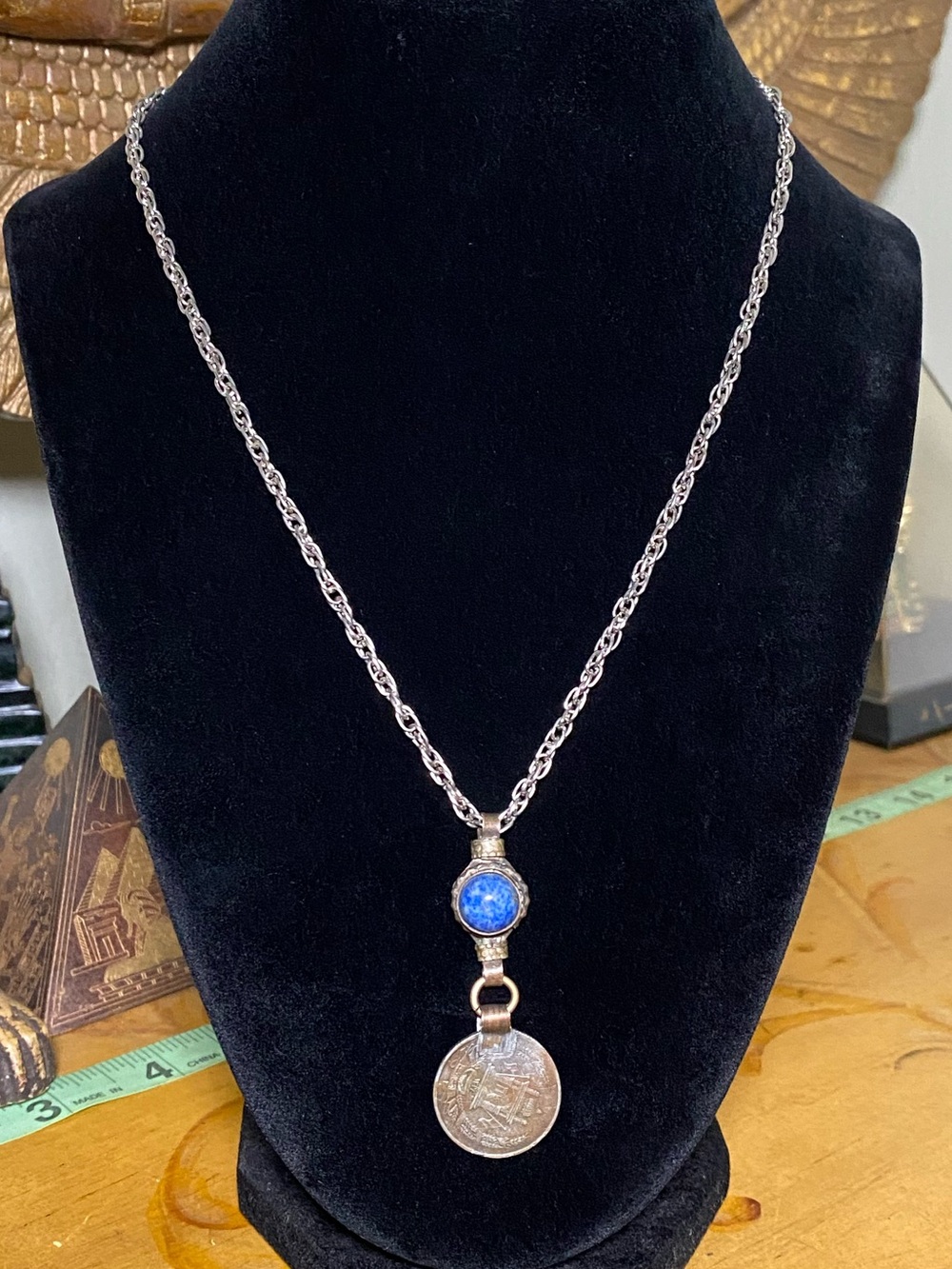 Vintage Necklace with coin Pendant
